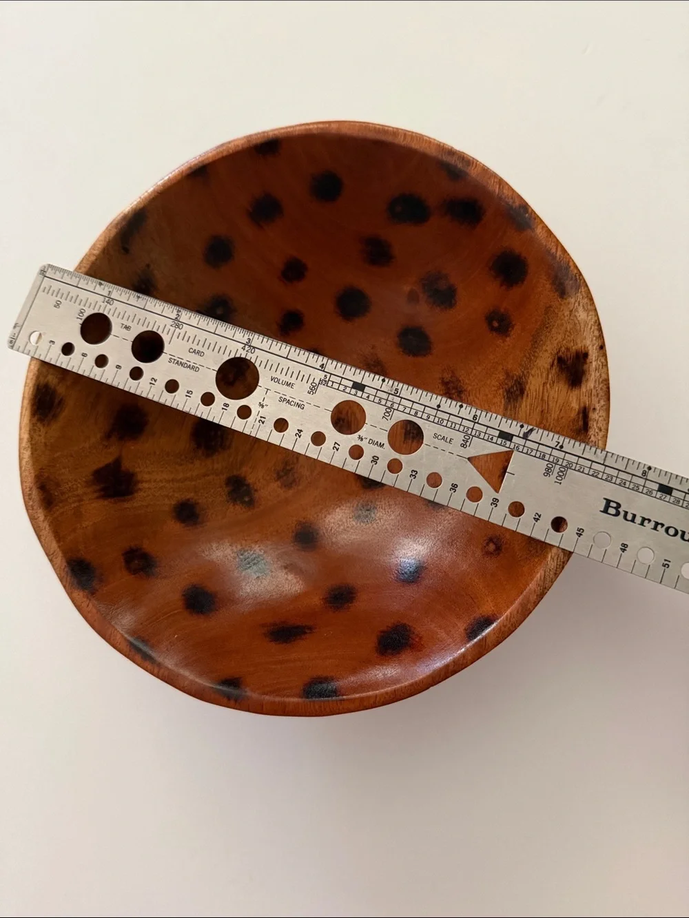 Artisan Signed Carved Rainforest Wood Decorative Bowl Belize Jaguar Mahogany